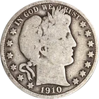 1910-P Barber Half Dollar
