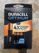 Duracell Optimum 4x Power Boost AAA 6 Pack