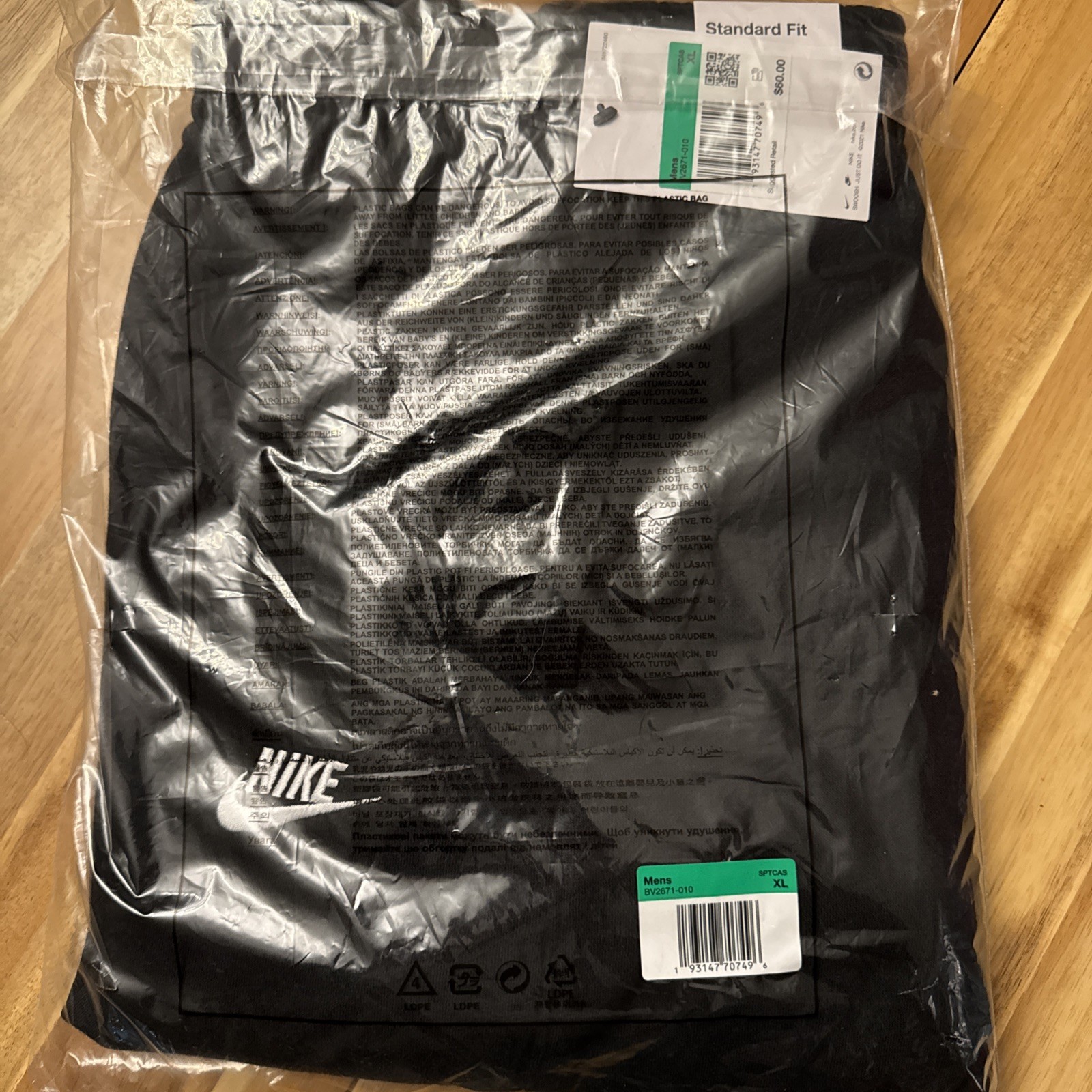 Nike Sportswear Club Fleece Men Joggers Pants Black Size XL BV2671-010 NWT thumbnail 2