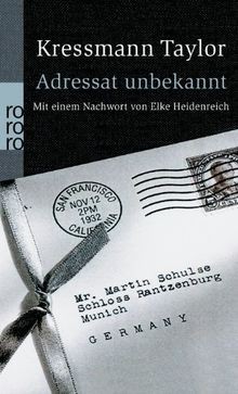 Adressat unbekannt von Taylor, Kressmann | Buch | Zustand sehr gut
