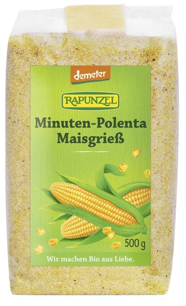 Rapunzel Minuten-Polenta Maisgrieß Demeter (2X500G) Grieß Nachspeise Polenta-image