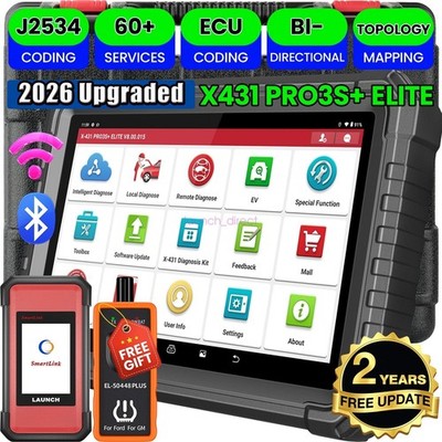 LAUNCH X431 PRO3S V+ELITE Pro 5 Car Diagnostic Tool J2534 Programming ECU Coding