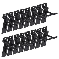20Pcs 2  Slatwall Hooks Set Heavy Duty Slat Wall Shelf Brackets Hanging Hook ...