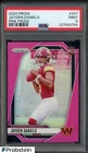 Jayden Daniels 2024 Prizm #347 Commanders Pink Prizm RC Rookie PSA 9