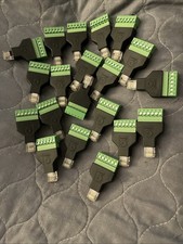20 RJ12 Male Plug to 6 Pin Screw Terminal Connectors, Ethernet Audio Adapters
