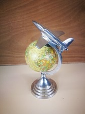 Vintage Art Deco Stil Ornament - Weltkugel mi...