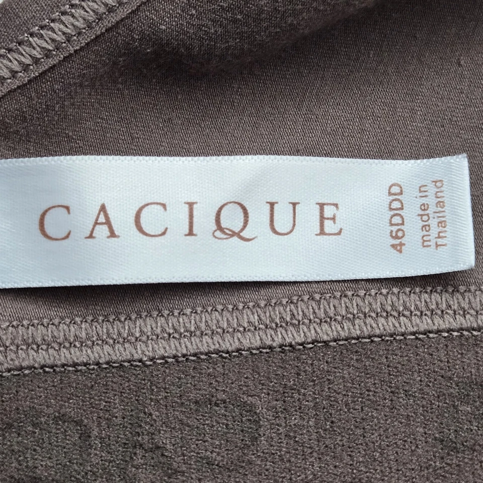 Sujetador Cacique Mujer 46DDD Taupe Camiseta Correa Inalámbrica Ajustable Sin Forro Foto 4 de 4