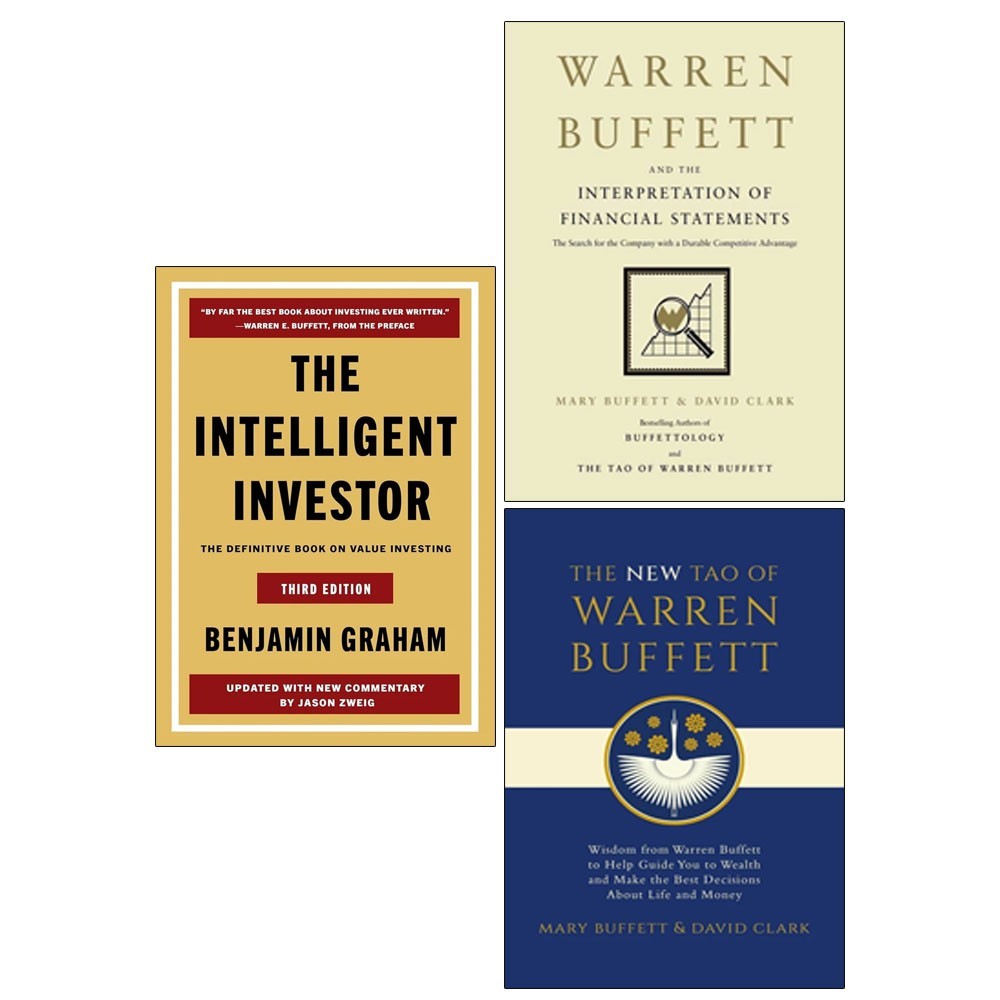 Warren Buffett,Intelligent Investor,New Tao of Warren Buffett 3 Books Set