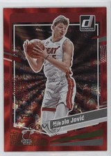 2023-24 Panini Donruss Holo Red Laser /99 Nikola Jovic #111 12n6