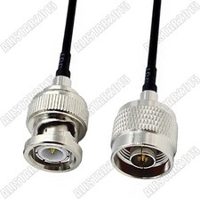 BNC Male to N Male Plug Connector RF Pigtail Jumper Coaxial Cable RG174