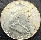 1960 P Franklin Half Dollar Silver Circulated US Coin