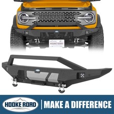 Hooke Road Grizzly Series Front Bumper Guard W Light For 2021-2026 Ford Bronco Hooke Road Grizzly Series Front Bumper Guard W Light For 2021-2026 Ford Bronco