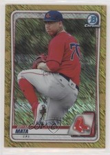 2020 Bowman Chrome Prospects Gold Shimmer Refractor 29/50 Bryan Mata uk2