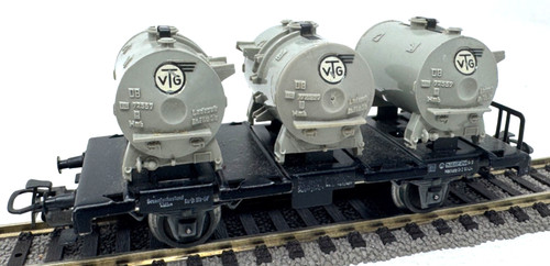 Märklin H0 4520 Behältertragwagen mit 3 VTG Behältern - 014084 DB - H0 HO 1:87 | Condition: Gebraucht