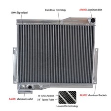 Aluminum Radiator For 1977-1980 Mg Mgb Gt Roadster 1.8l Engine