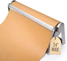 Butcher Paper Dispenser - Large Holder and Cutter for Wrapping Butcher Craft Fre