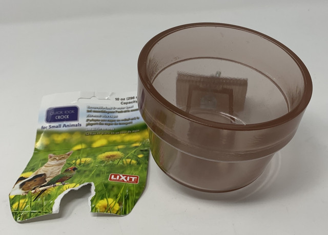 Lixit Quick Lock Crock Small Animal Bowl, 10 oz
