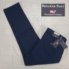 Vineyard Vines Mens Breaker Pants Size 34x30 Blue Blazer Stretch Cotton New NWT