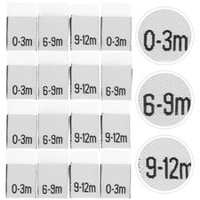 300 Pcs Monthly Baby Labels Sewing Tags Polyester Clothing Labels for Kids