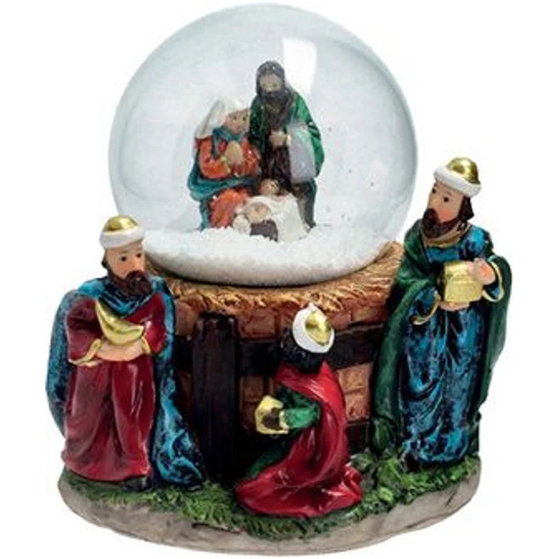 Palla di Neve con Natività Presepe BRANDANI Sfera Vetro Natale Assortiti, fotografia 4 di 9