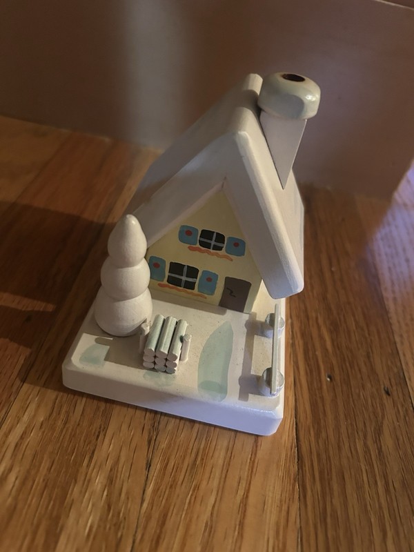 VINTAGE GERMAN WHITE HOUSE INCENSE SMOKER  
