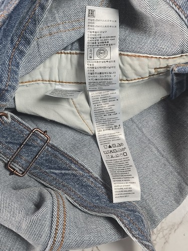 Levi’s Skateboard Latzhose Oversized Herren XS Carpenter Hickory gestreift Jeans - Bild 20 von 22