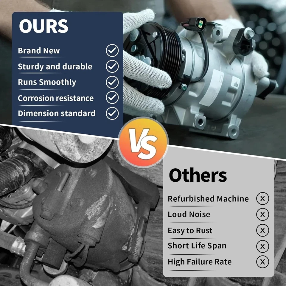 空调压缩机适用于 2000 - 2023 雪佛兰 Express Tahoe Suburban 吉姆西 Savana Yukon — 第 4/4 张图片