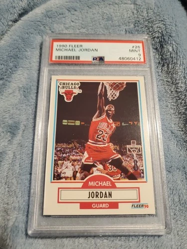 Michael Jordan 1990 Fleer PSA 9 #26 MINT Chicago Bulls HOF GOAT 48060412