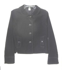 J. Crew Corduroy Blazer Jacket size Black 6 Button Lined Round Collar