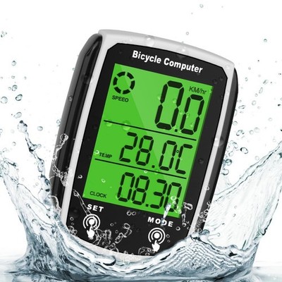 Fahrradcomputer, Universal 19 Funktionen IP54 Wasserdicht Fahrradtacho Kilometerzähler