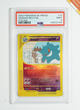 Pokemon PSA 9 Gengar #10 Skyridge Reverse Foil 2003 Italian on eBay