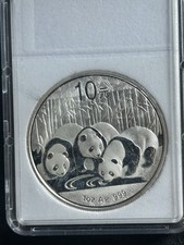 2013 China Panda Coin  10 Yuan * 1 oz . 999 Fine Silver