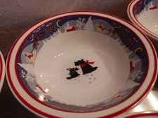 Noritake Twas The Night Before Christmas  Rimmed Cereal Bowl
