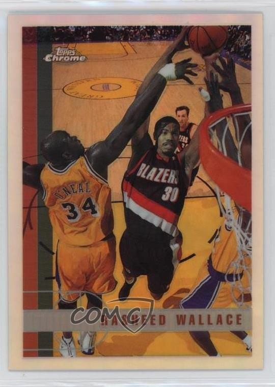 1997-98 Topps Chrome Refractor Rasheed Wallace #120 1e2l