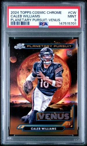 5701 Caleb Williams 2024 Topps Cosmic Chrome Venus Planetary Pursuit RC PSA 9