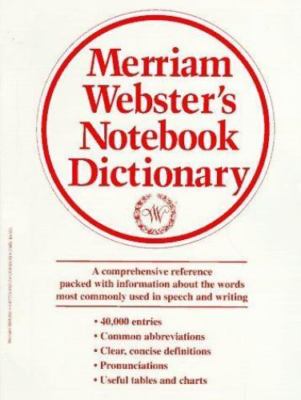 Merriam-Websters Notebook Dictionary - Designed for students - Fits in a 3
