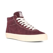 Last Resort VM001 Suede Hi Skate Shoes - Fig Red/White