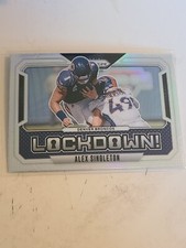 2024 Panini Prizm Football Alex Singleton Lockdown Silver Card Denver Broncos 
