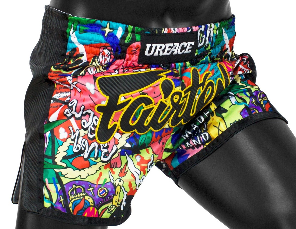 Fairtex URFACE ボクサーパンツ XL Fairtex X URFACE Boxing Muay Thai Shorts Artwork Custom Micro