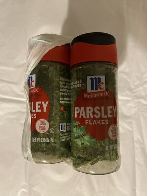 McCormick Parsley Flakes Pack of 6 0.25 Ounce Bottles EXP 9/13/2024