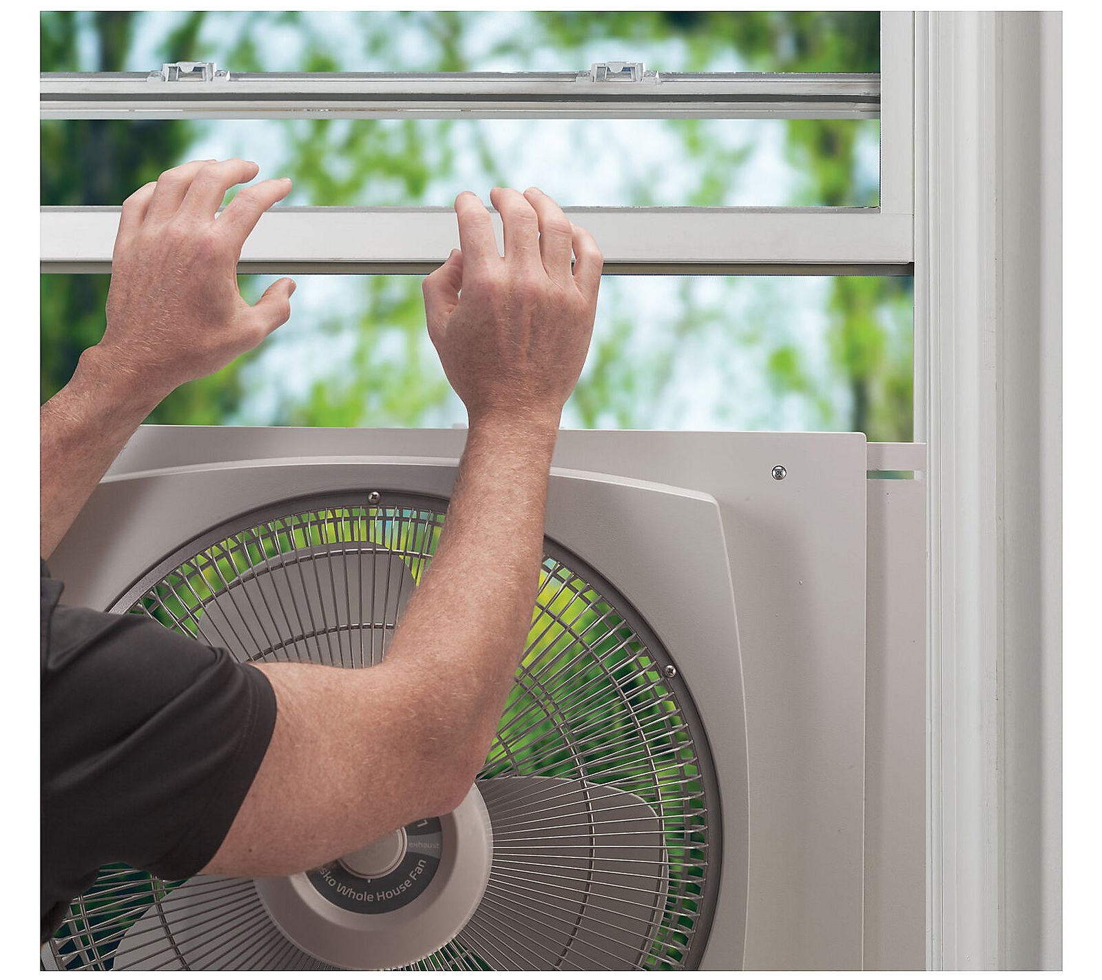 Lasko Window Fan 16 in Reversible Intake Exhaust Motor w/ EZDial Ventilation eBay