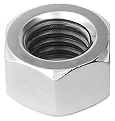 100-Pack Of 7/16-14 Grade 8 Hex Nuts - Yellow Zinc Plated & Hardened