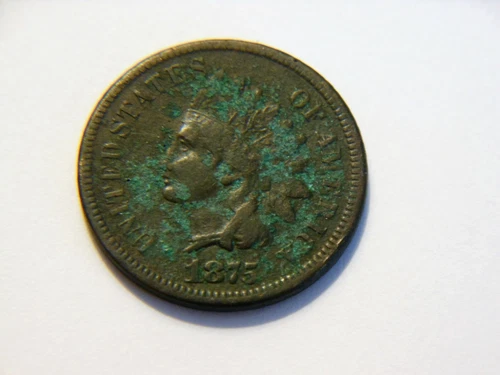 1875 Indian Head Cent with VF details, Nice Better Grade Coin for a collection