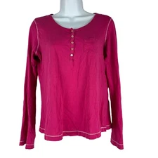Victoria's Secret Women's Pink Pajama Top Size L
