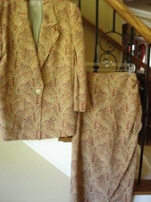 Dana Buchman Women's Silk Jacket and Skirt, Pre-owned