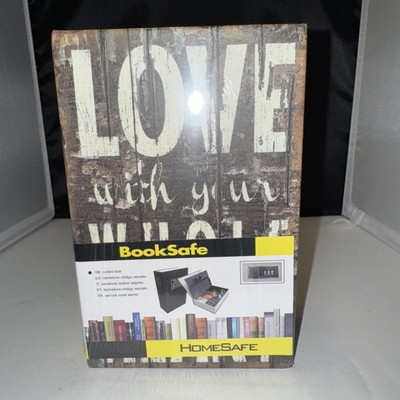 Book Safe Security Hidden Diversion Storage, Combination Lock.
