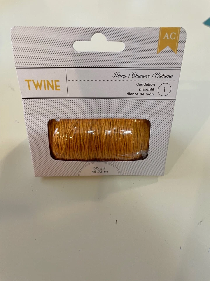 Cordel de cáñamo American Crafts 50 yardas en cada álbum de recortes artesanías (tú eliges el color) Foto 4 de 4