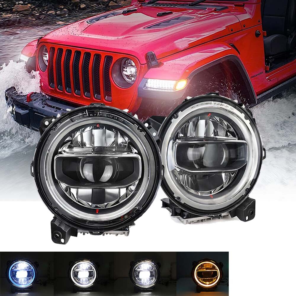 9 inch OEM LED Headlamp LED Headlights for 2018-2024 Jeep JL 2020