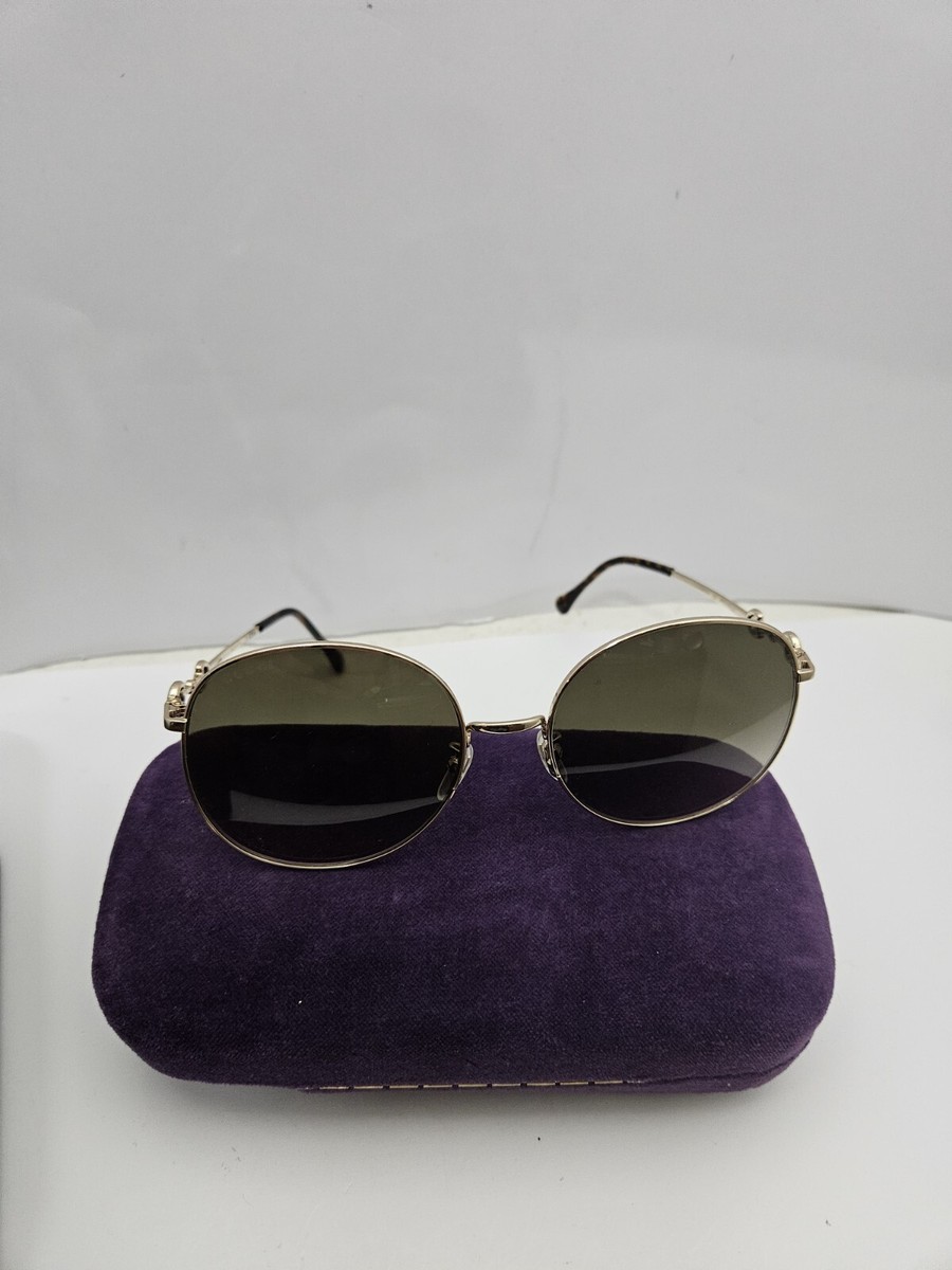 サングラス Gucci Sunglasses GG0881SA 002 Asian Fit Brown GUCCI GG0881SA-002 Womens Designer Sunglasses in Gold