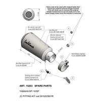 EndschalldäMpfer LeoVince Auspuffanlage LV-10 S15201 - S15203 Edelstahl Ø 54,5Mm